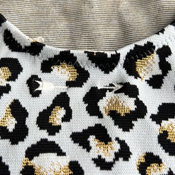 The Upside Ice Leopard Crop Top Size 8 - Picture 6 of 12